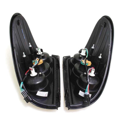 Rear LED Tail Lights Smoke Black for Mitsubishi L200 Triton ML MN 2006-2015