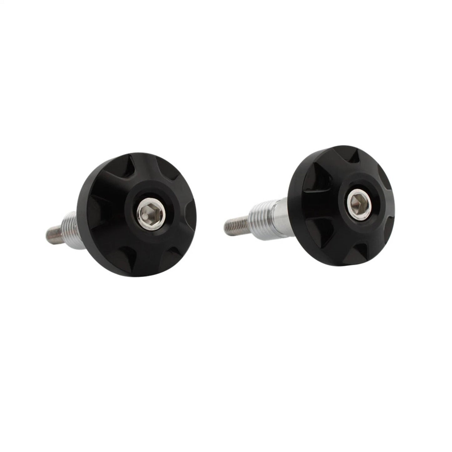 2 x Black Handlebar Grip Ends for BMW RnineT Pure (2014-2023)