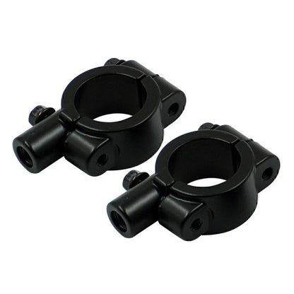 25MM M10 Black Motorcycle Handlebar Mirror Mount Clamp Adaptor