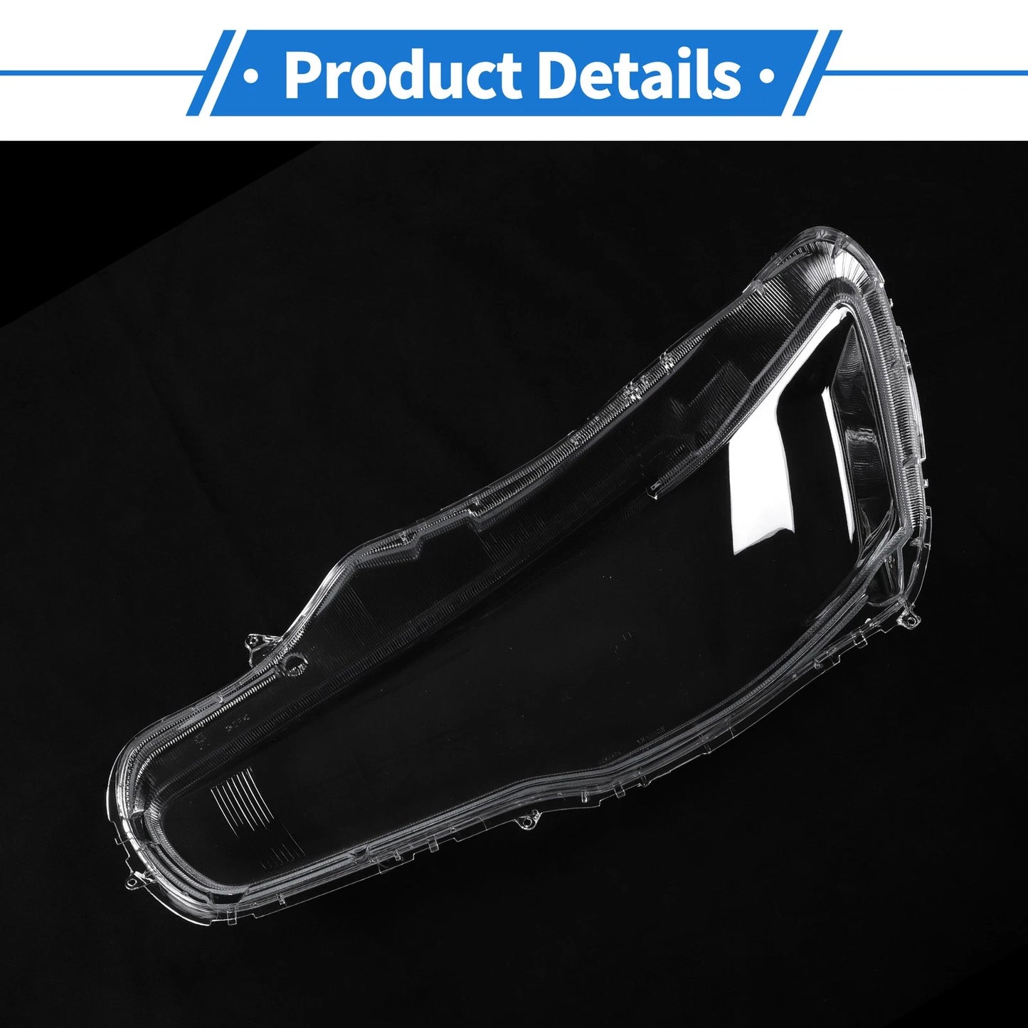 1 x Front Right Headlight Lens Cover for Mitsubishi Lancer (2008-2016)