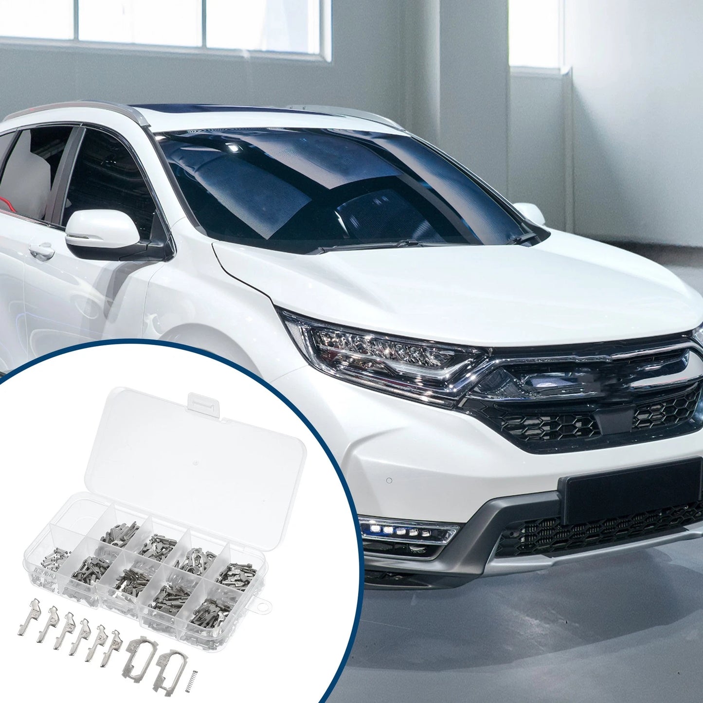 Car Lock Reed Lock Plate Set for Dodge & Honda - Durable Metal