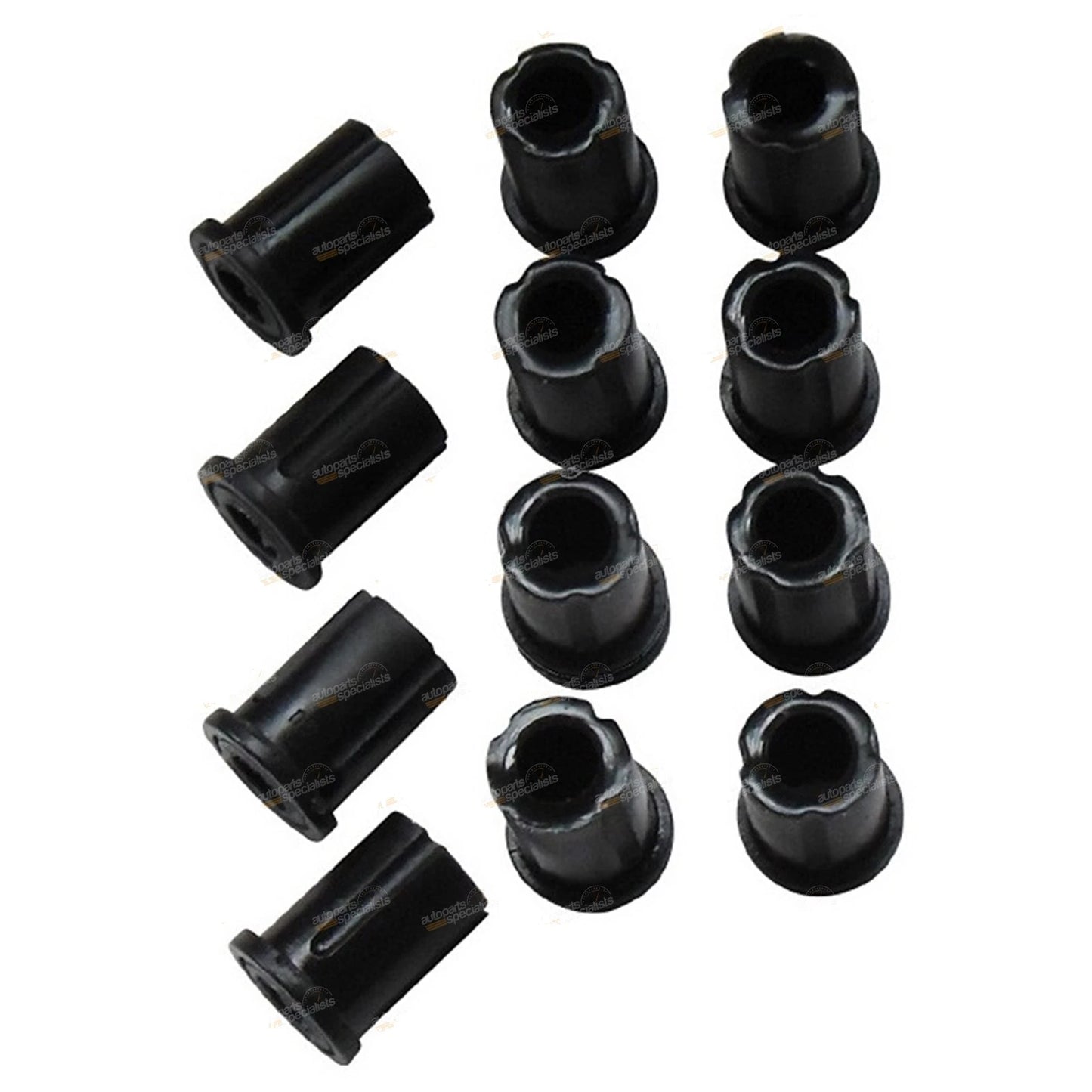 Front Leaf Spring + Shackle Rubber Bush Kit for Toyota FJ45 HJ45 LWB(1969–1980)