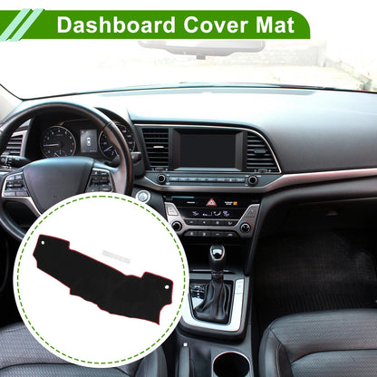 Dashboard Cover for Nissan Micra March K13 (2011-2016) Black Red 1 Pcs