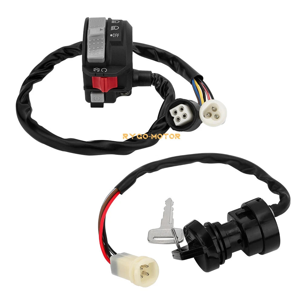 Start/Stop Switch & Ignition Key Switch for Yamaha Moto 4 YFM225 YFM250 YFM350