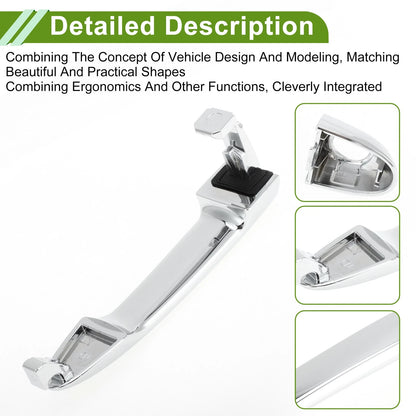 Exterior Door Handle for Hyundai Kia Silver Tone Front Left (2011-2019)