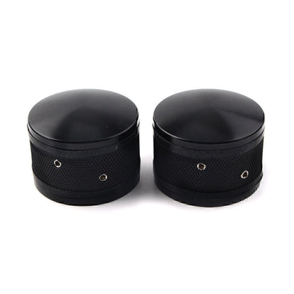 Black CNC Front Axle Nut Cover Caps for Harley Sportster Softail Road King
