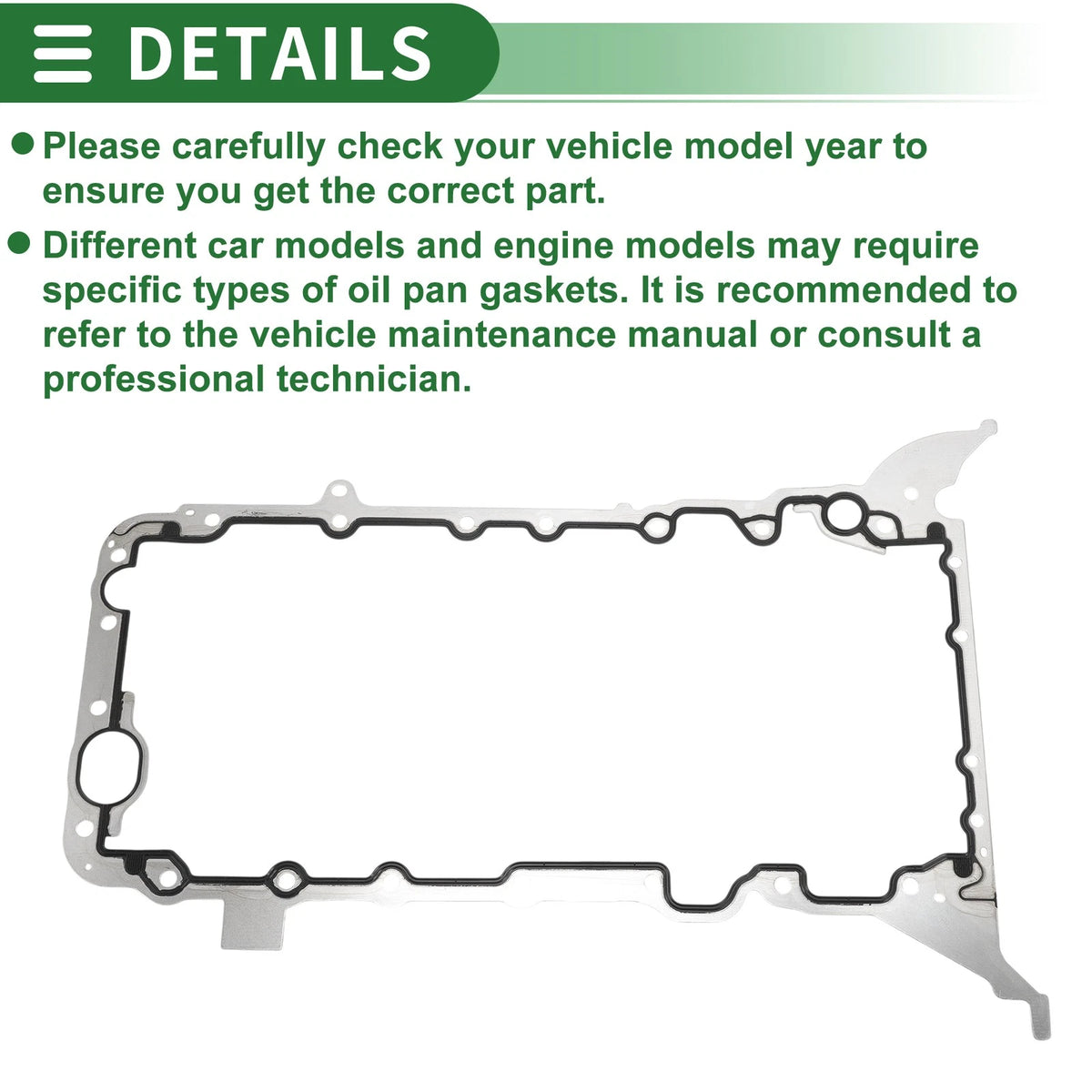 Oil Pan Gasket for Land Rover Range Rover Sport (2014)