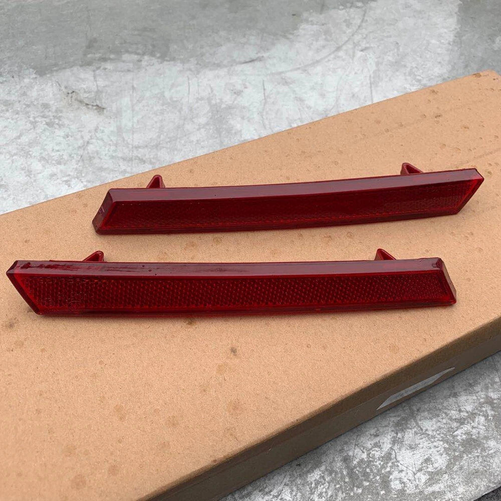 2 x Rear Bumper Lower Red Reflector Covers for Cadillac XTS (2013-2017)