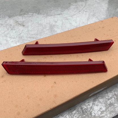2 x Rear Bumper Lower Red Reflector Covers for Cadillac XTS (2013-2017)