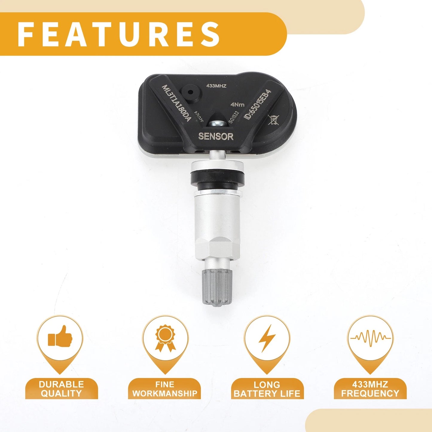 Tire Pressure Monitoring Sensor for Ford F150 (2020-2024) 433MHz