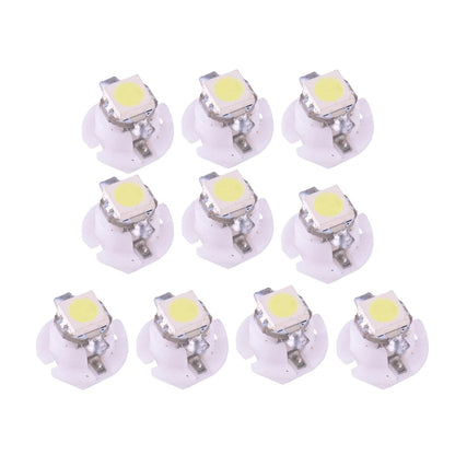 20 x T5 B8.4D White LED Dashboard Light Bulbs for Auto Car