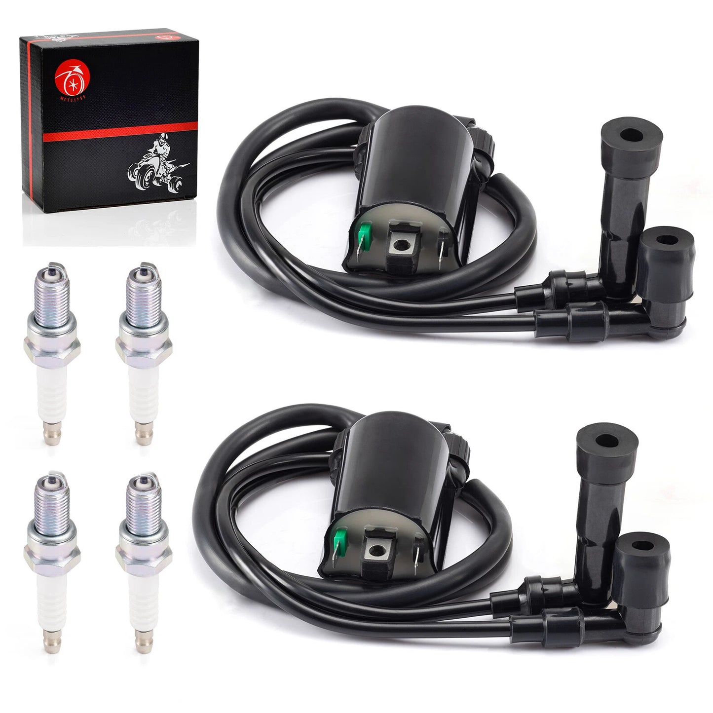 Ignition Coil & Spark plug for Kawasaki VN1500 Vulcan 1500 (1996–2008)