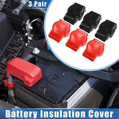 3 x Pair Car Battery Terminal Insulation Cover 80mm Length Universal for Marine