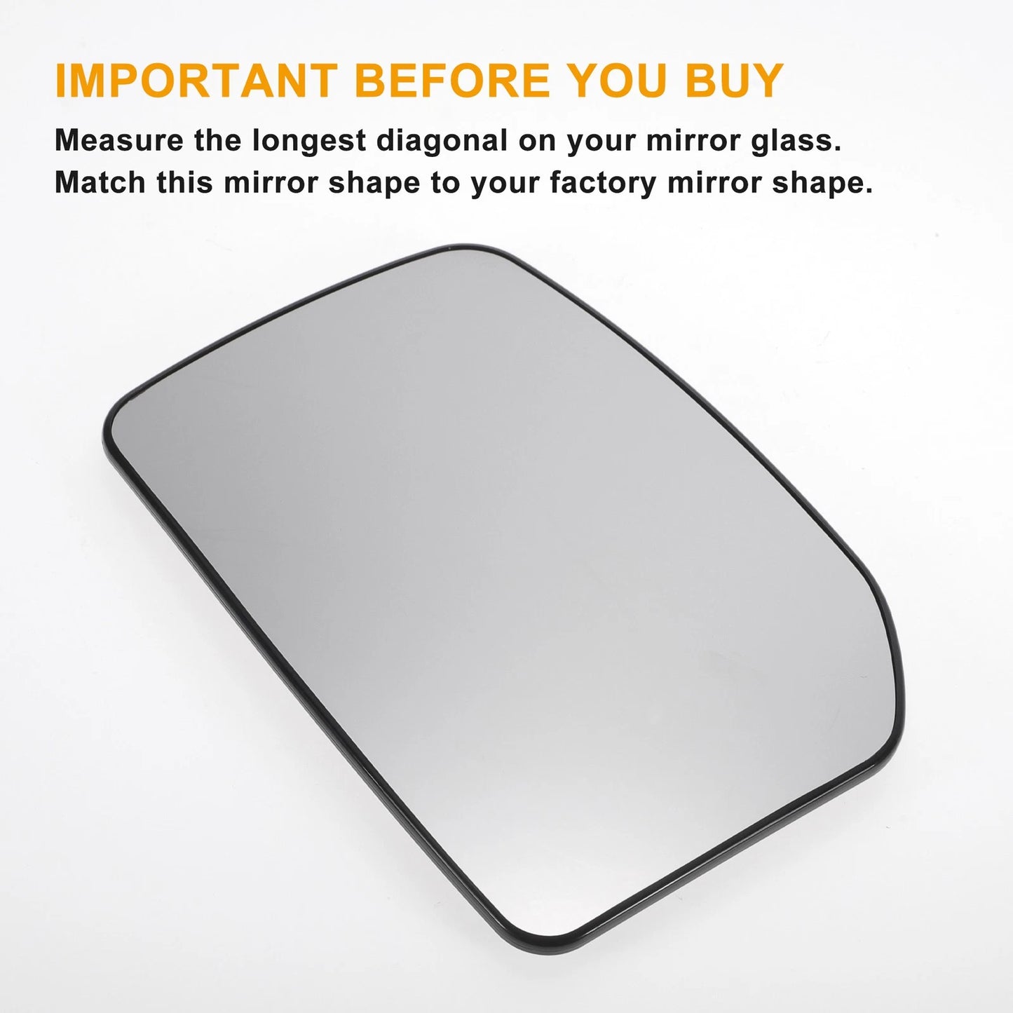 Left Upper White Convex Heated Mirror Glass for Ford Transit MK6 MK7 (2000-2013)