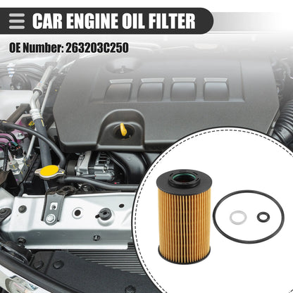 Engine Oil Filters Set for Kia Sedona (2008-2010)