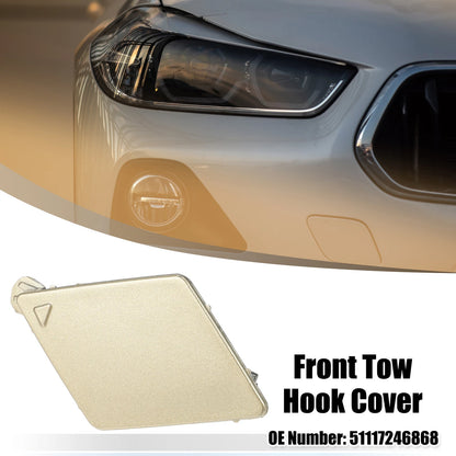 Front Bumper Tow Hook Cover for BMW 5 Series F10 F11 (2010-2017) Gold Tone