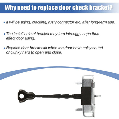 Front Door Check Stop Strap Limiter for Toyota Corolla 2009-2013 (2 x)