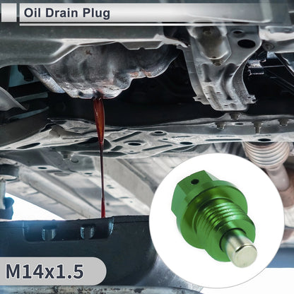 1 Set M14x1.5 Engine Oil Drain Plug with Gasket for Car Motorcycle Boat