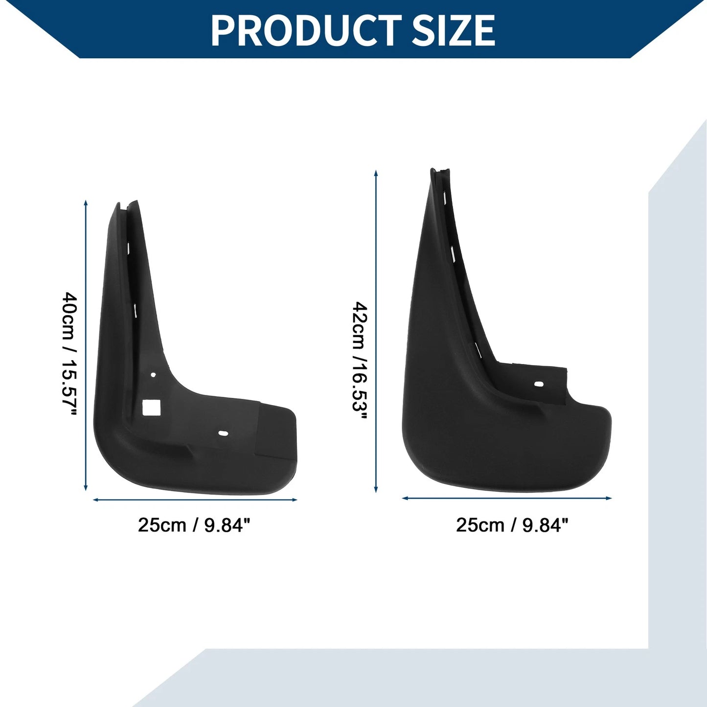 Mud Flaps Splash Guards 1 Set for BMW 7 Series (1996-2004)