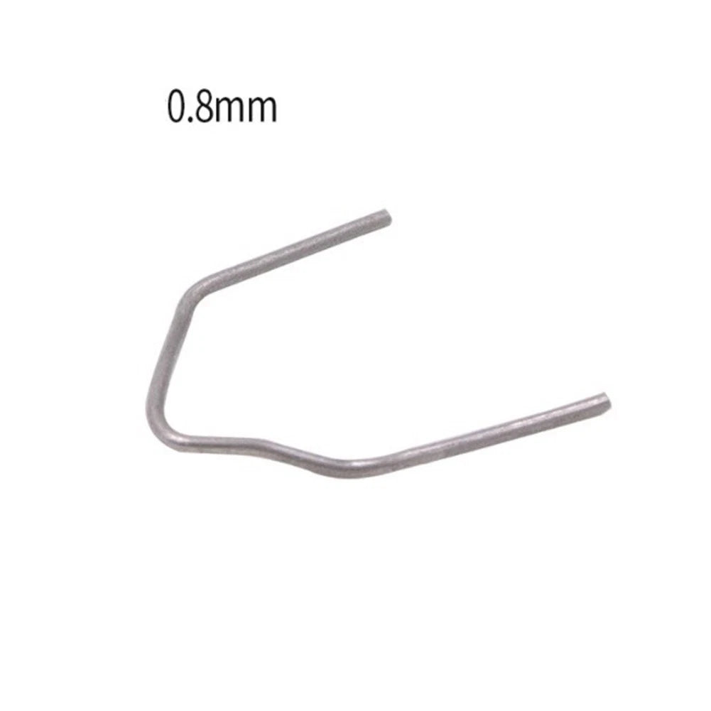 Staple / 0.8mm / 500Pcs Pre-cut Silver Stainless Steel V Style for Hot Stapler