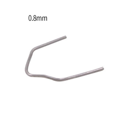 Staple / 0.8mm / 500Pcs Pre-cut Silver Stainless Steel V Style for Hot Stapler