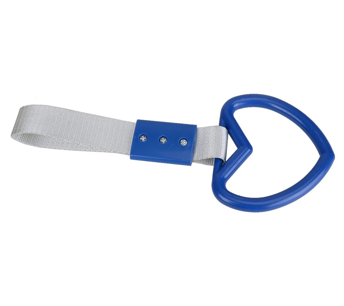 Blue Heart Ring Handle Strap Charm for Car - Subway Bus Drift