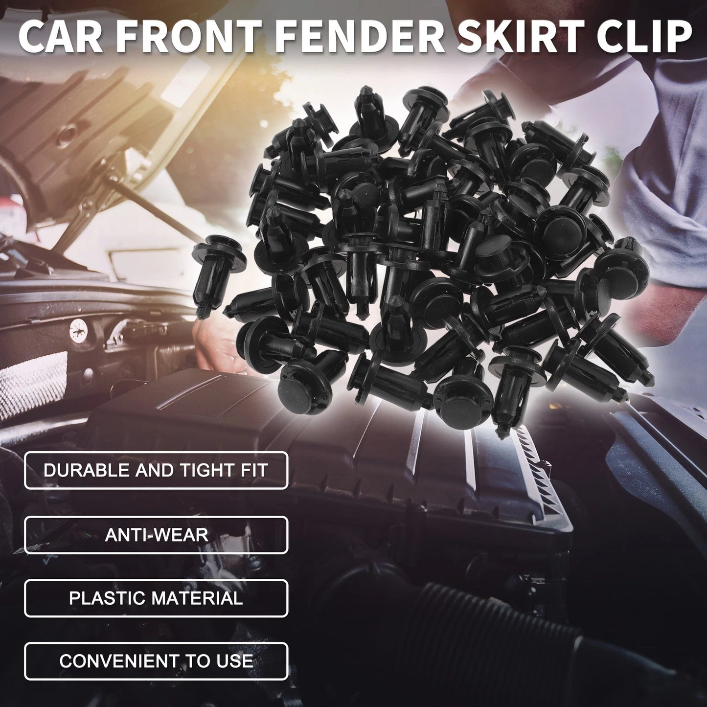 50 x Front Fender Skirt Clips for Honda Pilot, Accord (2003-2015, 1997-2007)