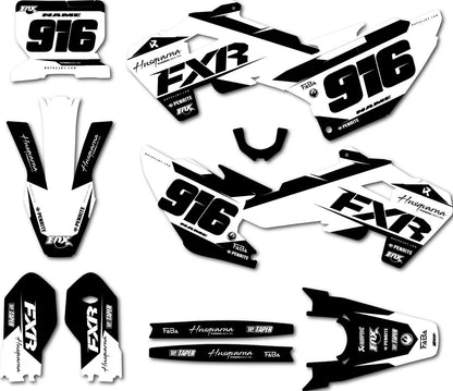 Custom Graphic Kit for Husqvarna TC 85 2025 BURN Style Stickers