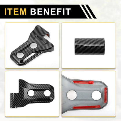 Door Handle Hinge Cover Trim for Jeep Wrangler JL (2018-2023) - Carbon Fiber