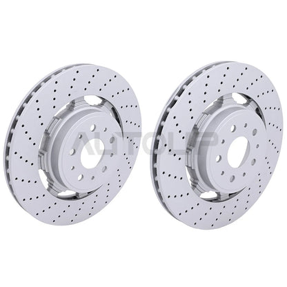 2 x Front Brake Rotors for Maserati GranTurismo