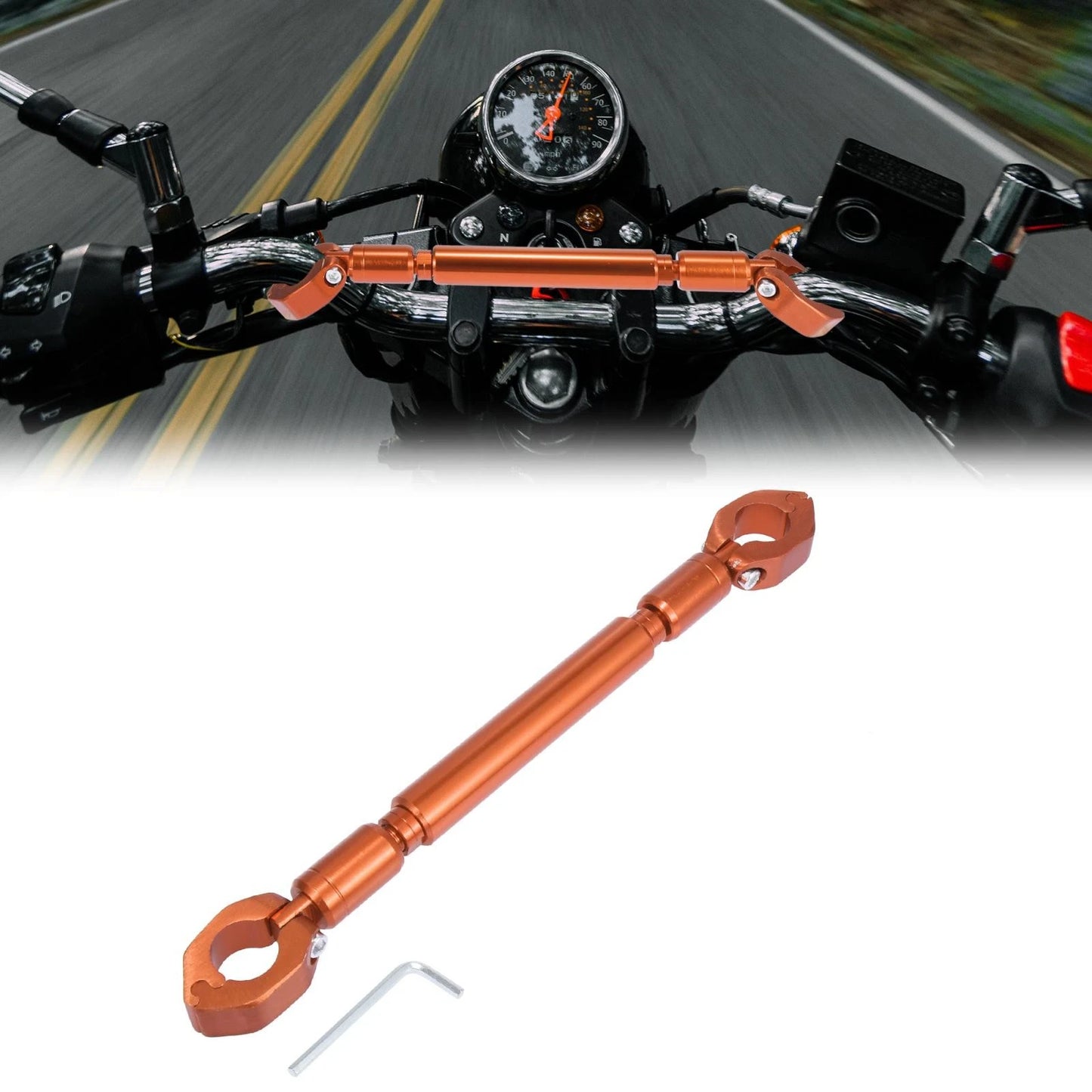 Set Universal 22mm 321g Aluminum Alloy Balance Bar Crossbar for Motorcycle