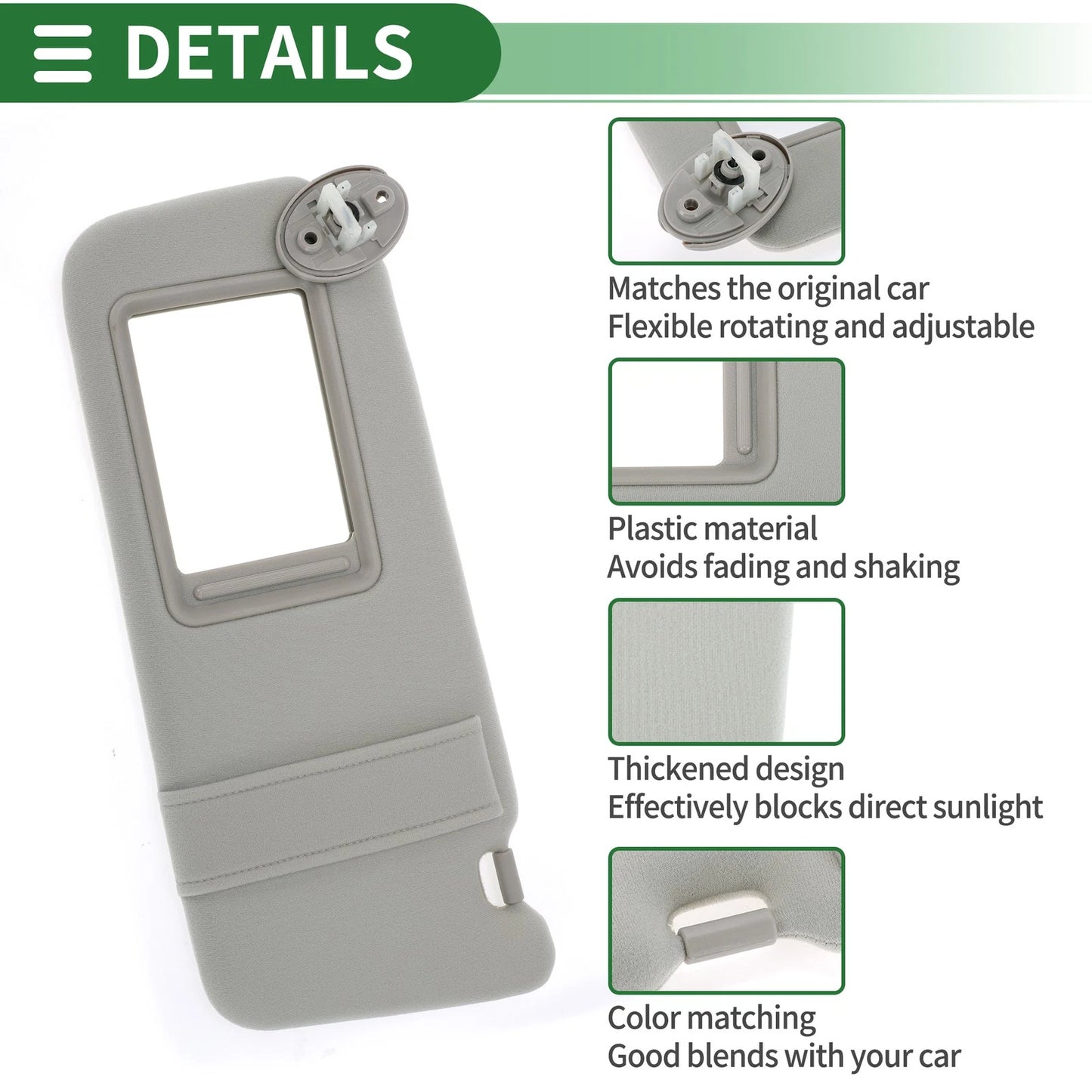 Car Sun Visor for Toyota Venza 2009-2015 with Mirror (2009-2015)
