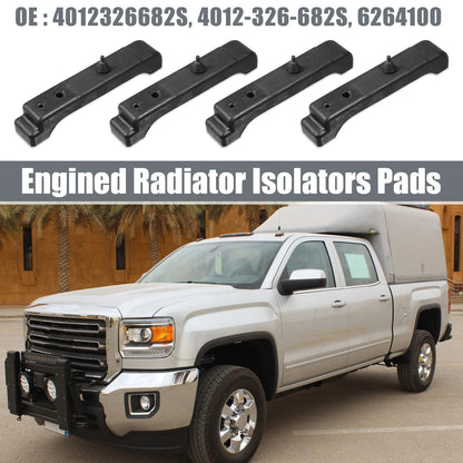 4x Engine Radiator Isolators Pads for Apollo (1973-1975)