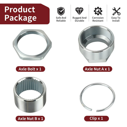Axle Lock Jam Sleeve Nut Bolt for Honda TRX450ER/TRX450R (2004–2014)