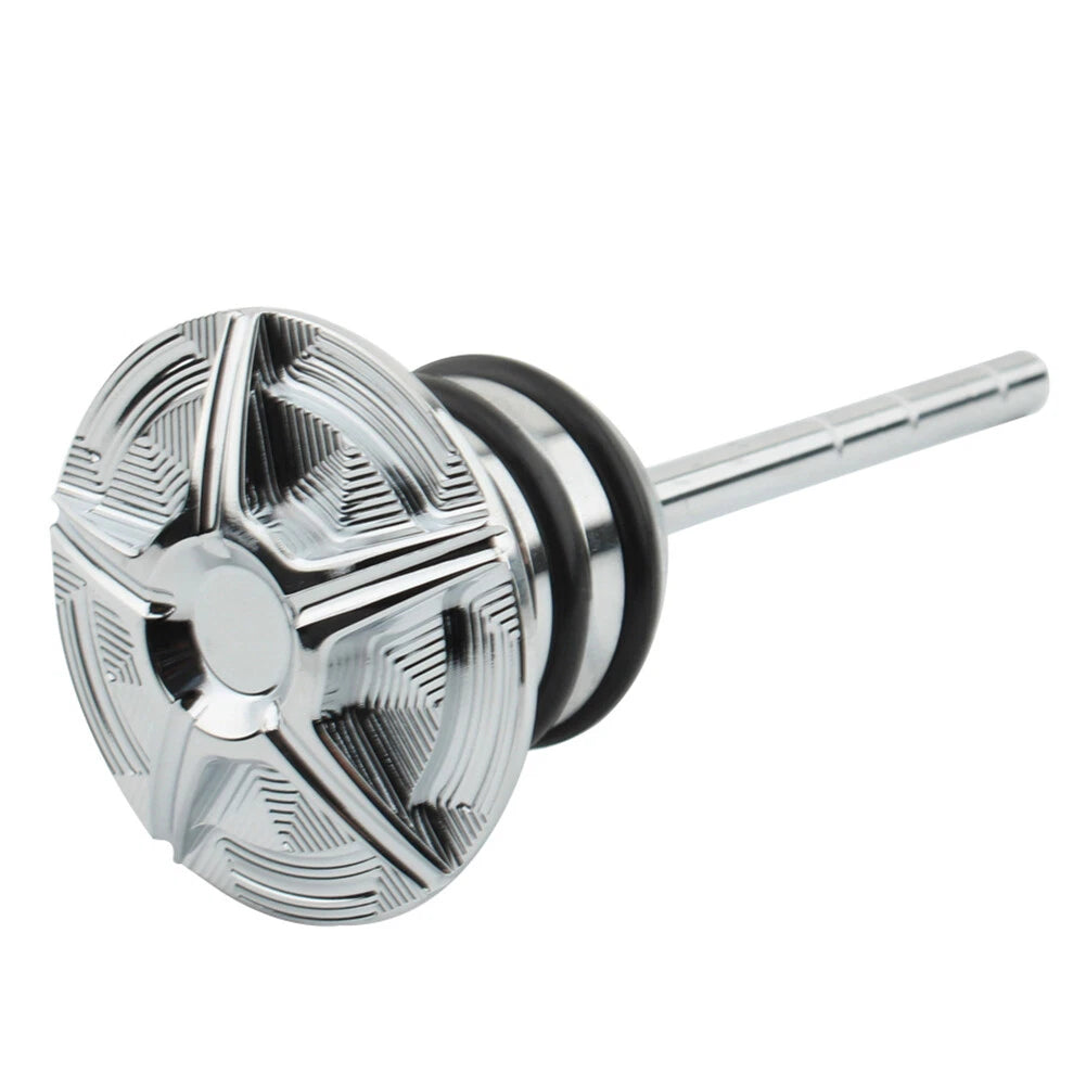 Chrome Oil Dipstick for Harley Softail Heritage Fat Boy Deuce Deluxe FLS (2000-2023)