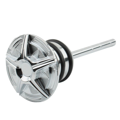 Chrome Oil Dipstick for Harley Softail Heritage Fat Boy Deuce Deluxe FLS (2000-2023)