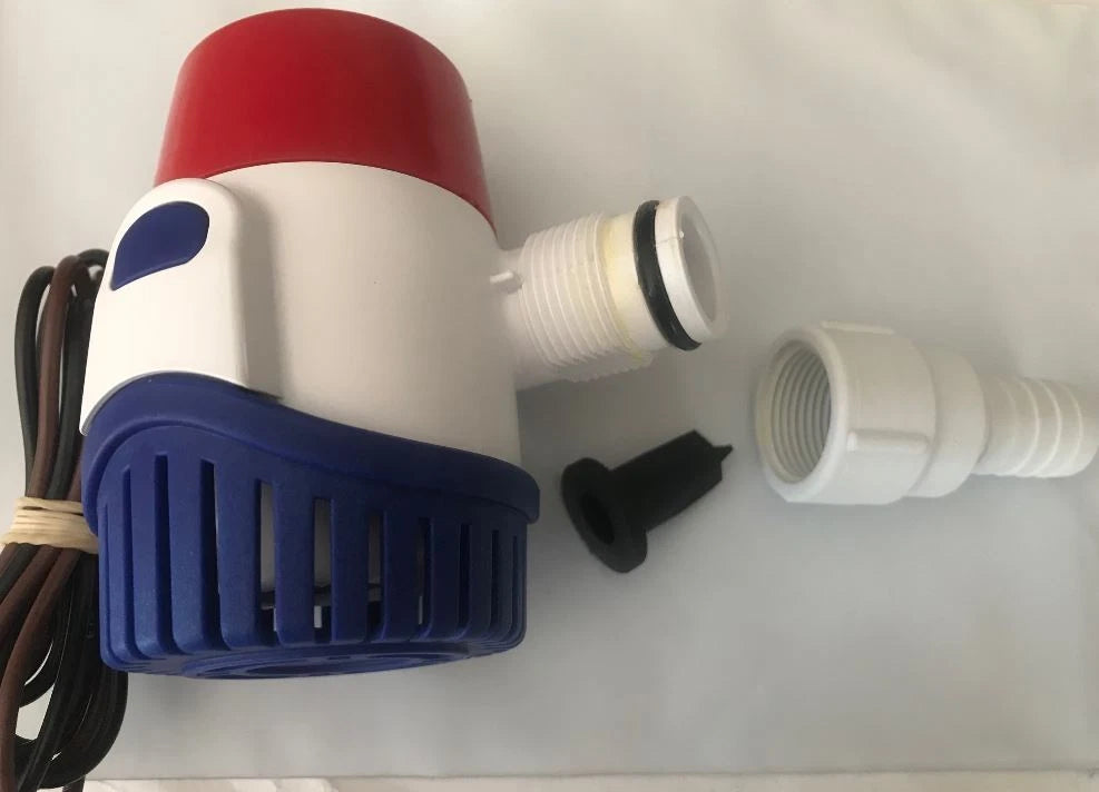 Rule Bilge Pump 800GPH Non-Automatic 12V for Boats, PWC, Jet Skis