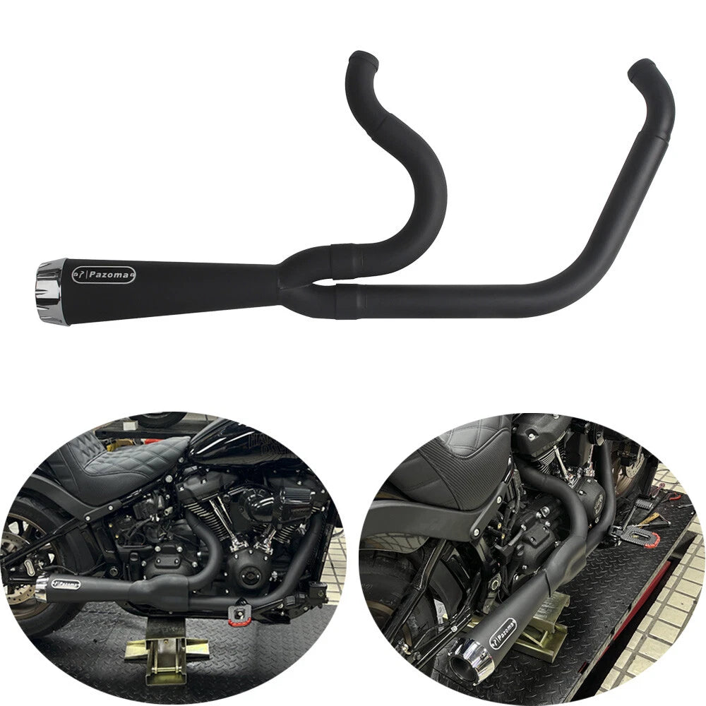Full Exhaust System Pipe for Harley Softail Street Bob Fat Bob (2018-2023)