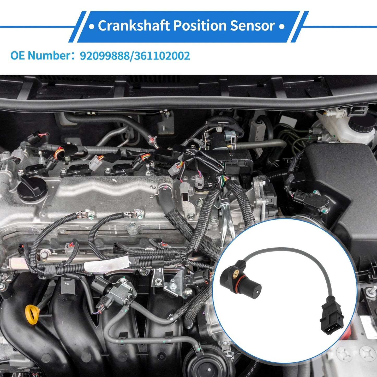 Crankshaft Position Sensor 1 Pc for Buick Sail