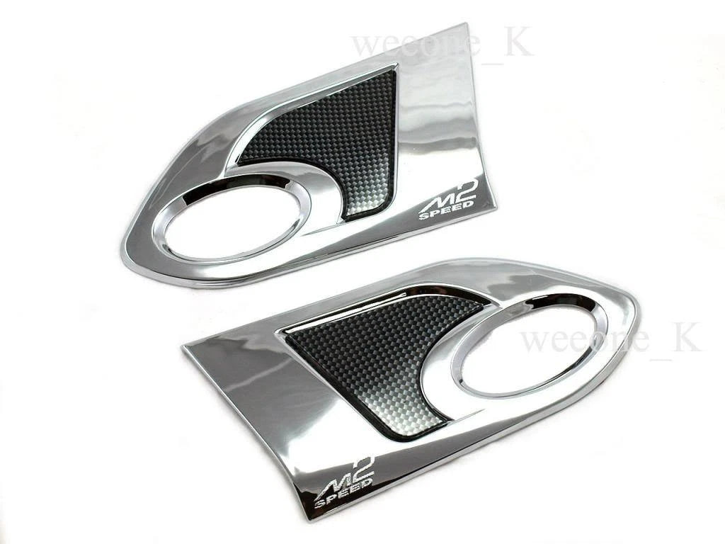 Chrome Side Lamp Vent Covers for Mazda2 Demio 5DR Hatchback (2007-2014)