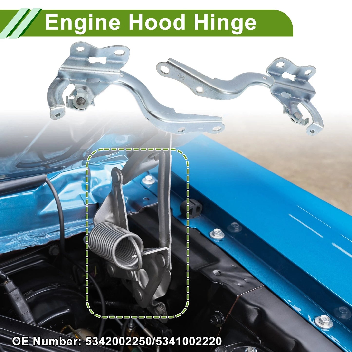 Bonnet Hinges for Toyota Corolla Front Bonnet Bracket (2014-2017) - 1 Pair