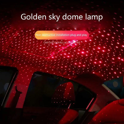 USB Car Interior Red LED Starry Sky Ambient Night Light for All Vehicles