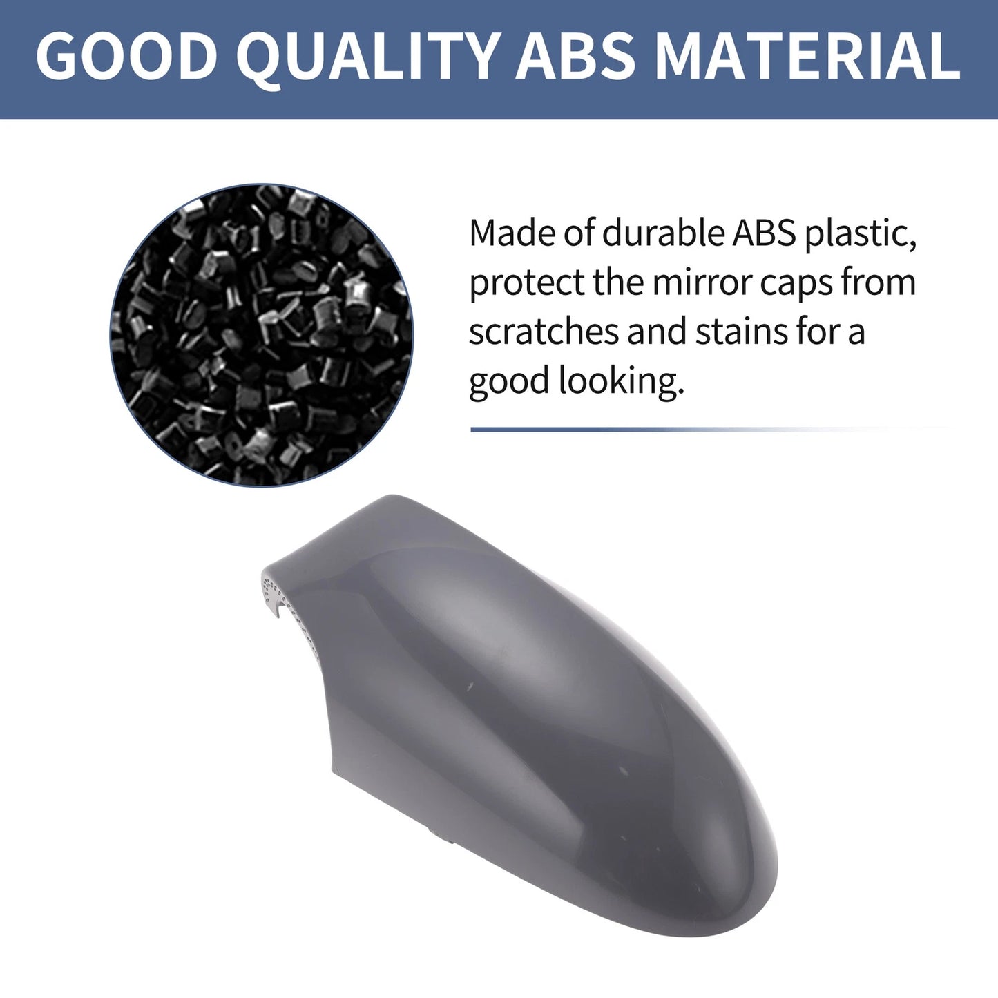 Gray Mirror Cover Cap for BMW 1 Series E81 E82 E87 E88 (2004-2010)