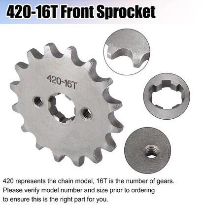 420 16T 17mm Front Sprocket for Honda 50cc 70cc 90cc 110cc 125cc