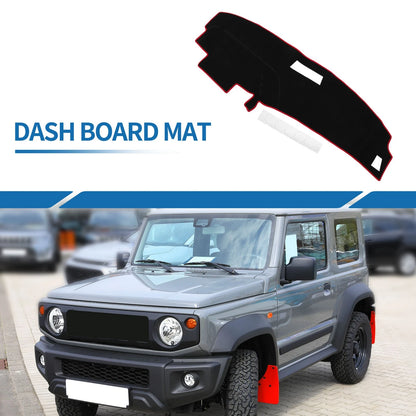 Dash Cover Mat for Ford Ranger (1989-1994) - Sun Protector Pad Black Red
