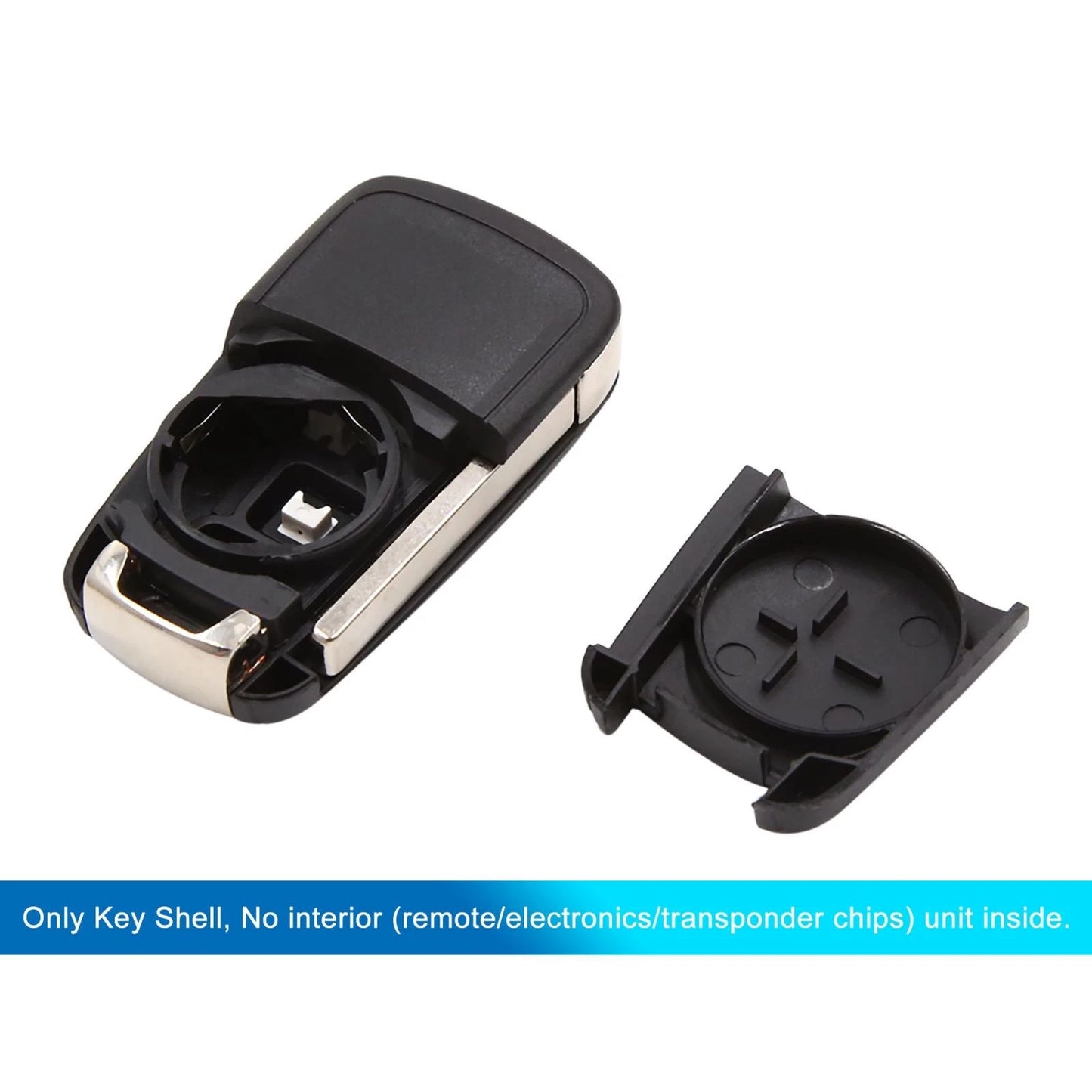 Remote Key Shell Case 4-Button for Chevrolet Cruze Black