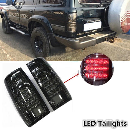 2 x LH+RH LED Tail Lights for Toyota Landcruiser 80 Series (1990-1997)