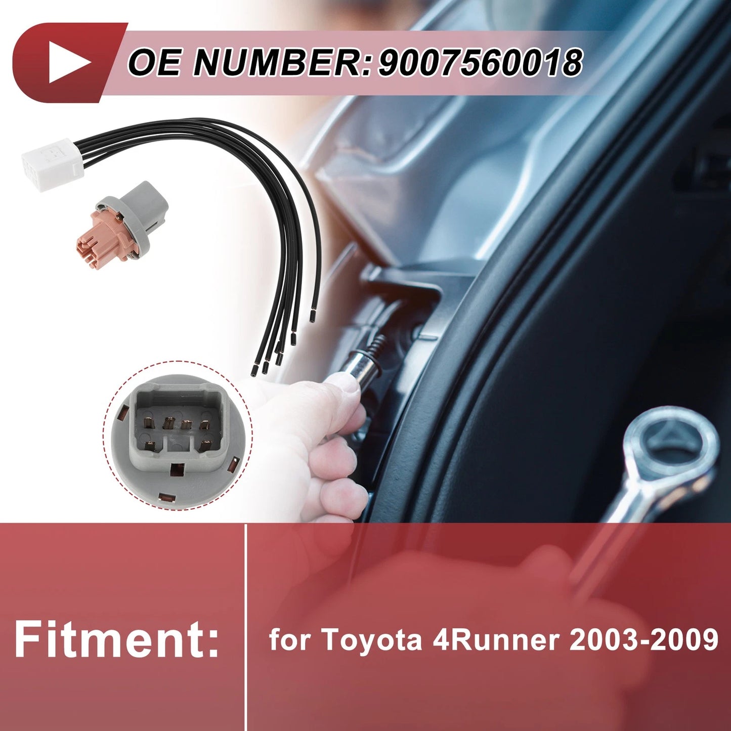 Set Tail Light Socket Wiring for Toyota 4Runner (2003–2009)