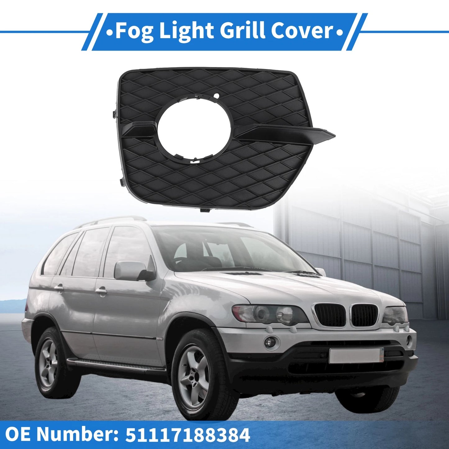 Front Right Fog Light Grill for BMW X6 (2008-2014)