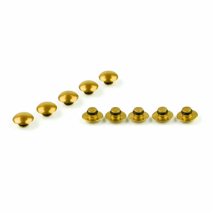 10 x M10 Gold Protective Caps for Motorcycle F3